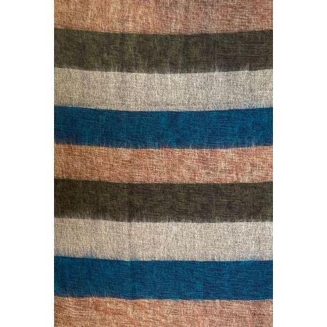 Yak sál, stóla amazonaszöld, mohazöld csíkos színben