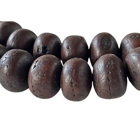 Bodhifa mala natúr szemekből sötétbarna színben 94 cm kerületű