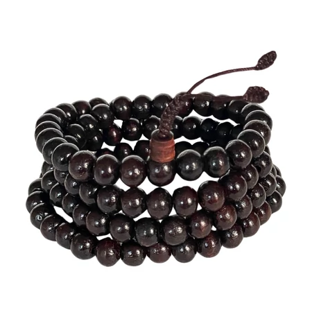 Rózsafa mala klasszikus egyszerűség 108 szemből 76 cm kerületű