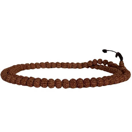 Rudraksha mala 108 szemes 98 cm kerületű -prémium