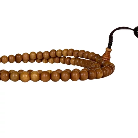 Szantál mala valódi illatos szantálfából, 74 cm kerületű 108 szemes