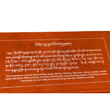 Tibeti füstölő a Himalaya tiszta vidékéről 100% természetes alapanyagokból - áldás/blessing