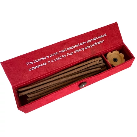 Divine – Himalájai kézműves füstölő + fa füstölőtartó
